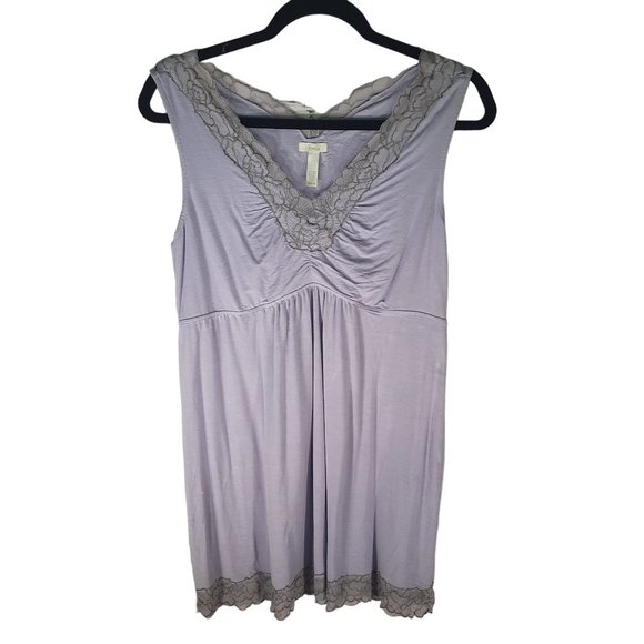 Soma Lavender Sleeveless Mini Sleepwear Dress - Picture 1 of 9